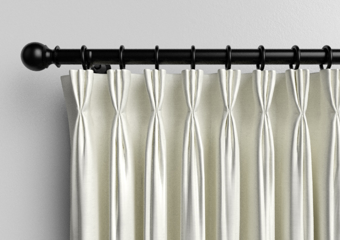 Akoya Faux Silk, Lustre Chalk - Made to Measure Curtains - Image 11